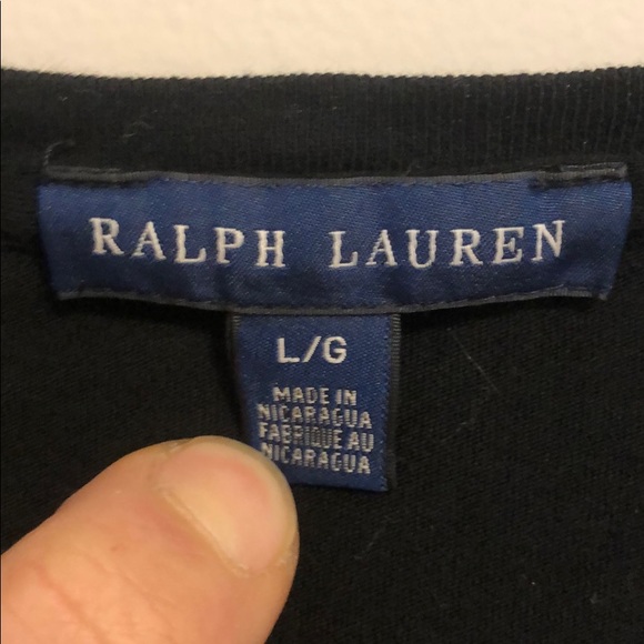 Women’s V Neck Shirt Ralph Lauren Large - Picture 3 of 4
